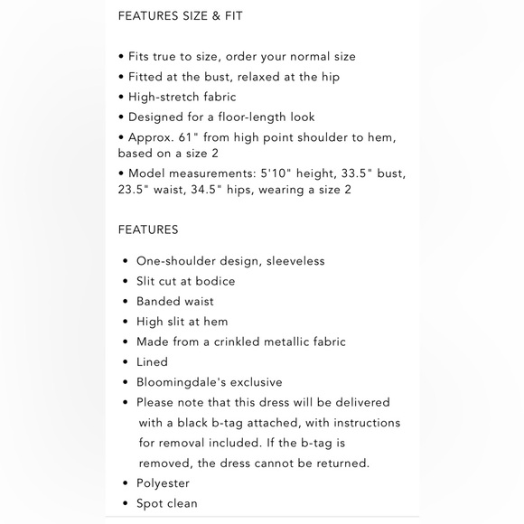 Aqua one-shoulder crinkled metallic gown - Picture 7 of 7